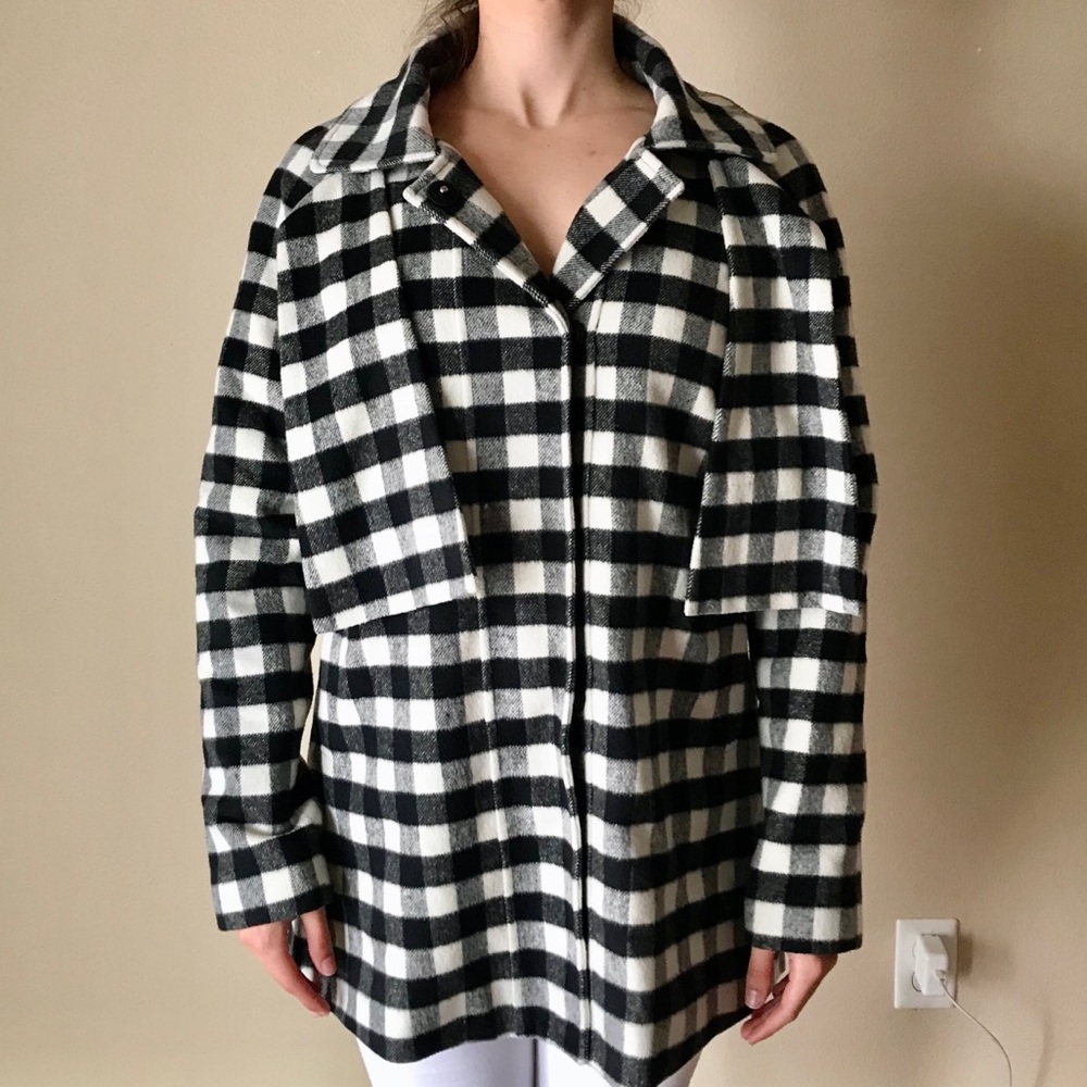 Forever 21 Buffalo Plaid Coat (M)